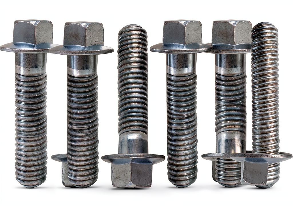 Metric flange bolt installed in a transmission housing