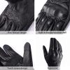 Leather Motorcycle Gloves Harssidanzar Touchscreen-5