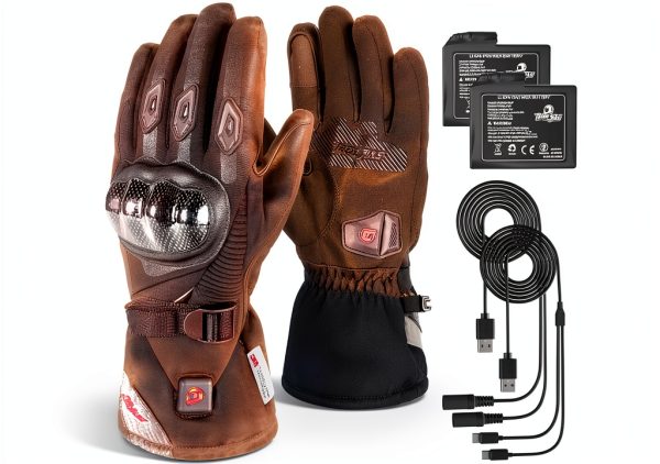 Heated Riding Gloves BORLENI Polyester Waterproof-0