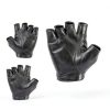 Styquenzer Black PU Leather Motorcycle Gloves-1