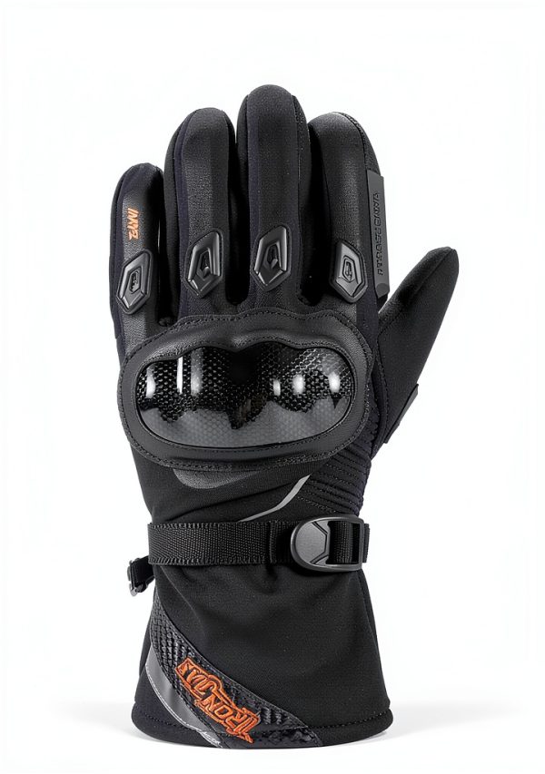 BORLENI Motocross Riding Gloves Waterproof Nylon Large Red/Black-7