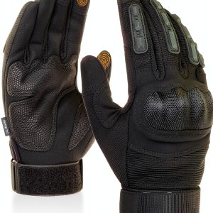 KUMGIM Motorcycle Gloves Black Tactical Riding Gloves ZSST001 Small-0