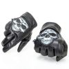 Shaf Black Motorcycle Gloves MG7570 Full‑Grain Cowhide Gel Palm-1