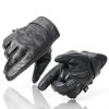 Shaf Black Motorcycle Gloves MG7570 Full‑Grain Cowhide Gel Palm-6