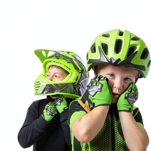 SAGA SPORTS Kids Motorcycle Gloves – Multi‑Color Cycling Gloves Small-3