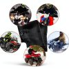 YUNVI Waterproof Motorcycle Gloves Black One Size ATV Hand Muffs-6