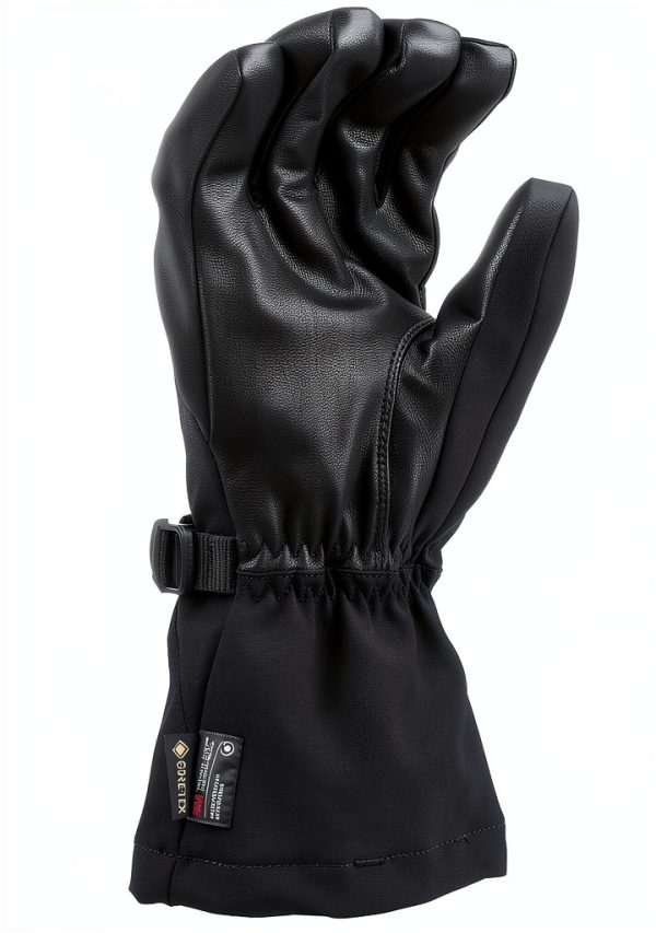 KLIM Snowmobiling Gloves Gore‑Tex 3M Thinsulate Black Fiery Red-1