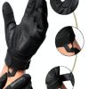 KUMGIM Motorcycle Gloves Black Tactical Riding Gloves ZSST001 Small-4