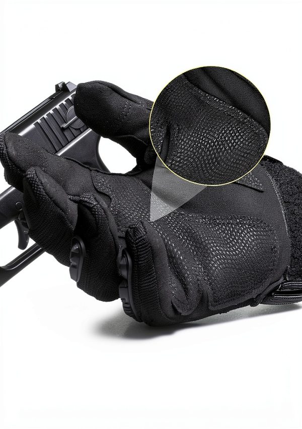 KUMGIM Motorcycle Gloves Black Tactical Riding Gloves ZSST001 Small-2