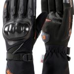BORLENI Motocross Riding Gloves Waterproof Nylon Large Red/Black-0
