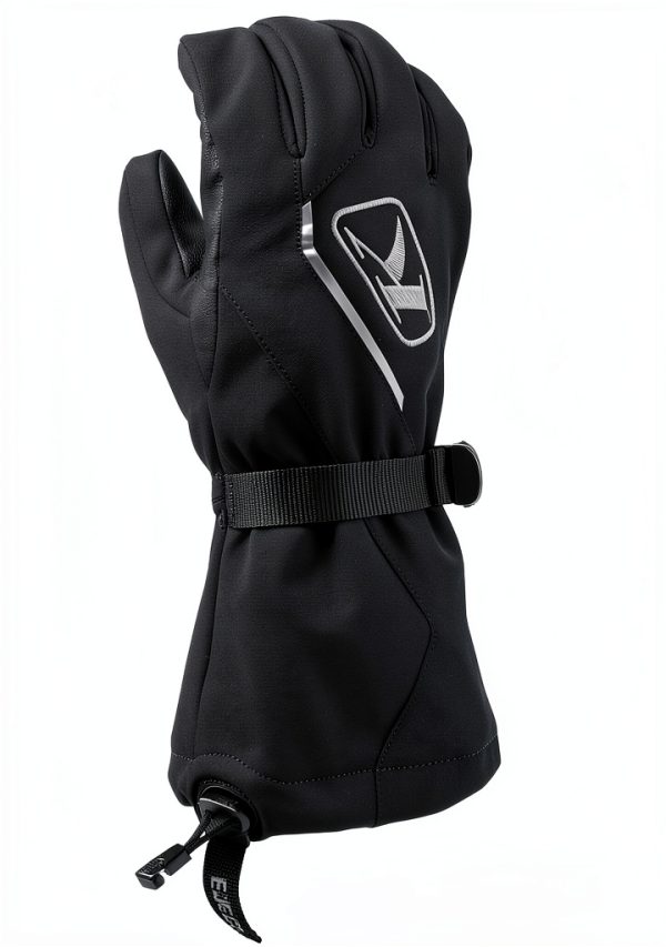 KLIM Snowmobiling Gloves Gore‑Tex 3M Thinsulate Black Fiery Red-0