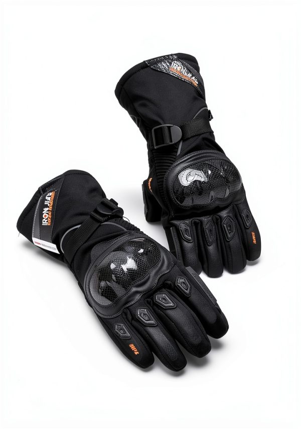 BORLENI Motocross Riding Gloves Waterproof Nylon Large Red/Black-1