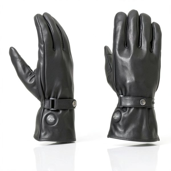 Milwaukee Heated Leather Motorcycle Gloves Black Rechargeable Battery-6