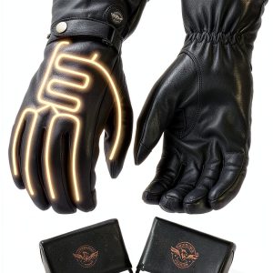 Milwaukee Heated Gloves Leather Waterproof Rechargeable Black-0