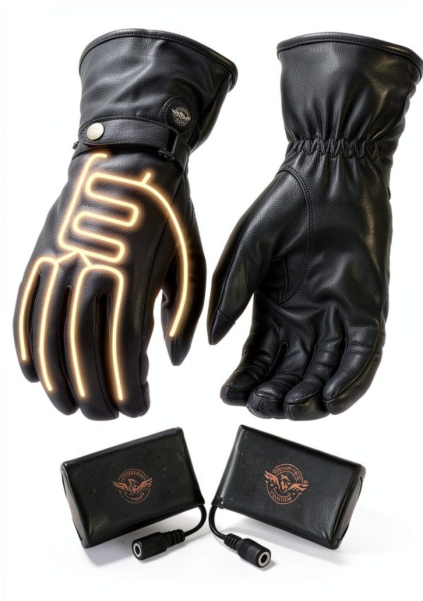 Milwaukee Heated Gloves Leather Waterproof Rechargeable Black-0