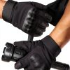 KUMGIM Motorcycle Gloves Black Tactical Riding Gloves ZSST001 Small-1