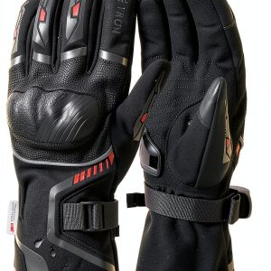 Winter Motorcycle Gloves for Men & Women Waterproof Warm Cold Weather Riding Gloves with Touchscreen for ATV UTV Riding, Road Racing, Snowmobile, Motocross-0