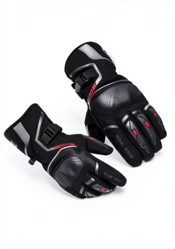Winter Motorcycle Gloves for Men & Women Waterproof Warm Cold Weather Riding Gloves with Touchscreen for ATV UTV Riding, Road Racing, Snowmobile, Motocross-3