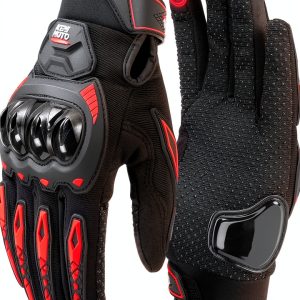 Motorcycle Gloves KEMIMOTO Touchscreen Shell Anti‑Slip Black XL-0