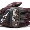 Alpinestars SMX-1 Air V2 Gloves Black/Red Fluorescent Large Men-0