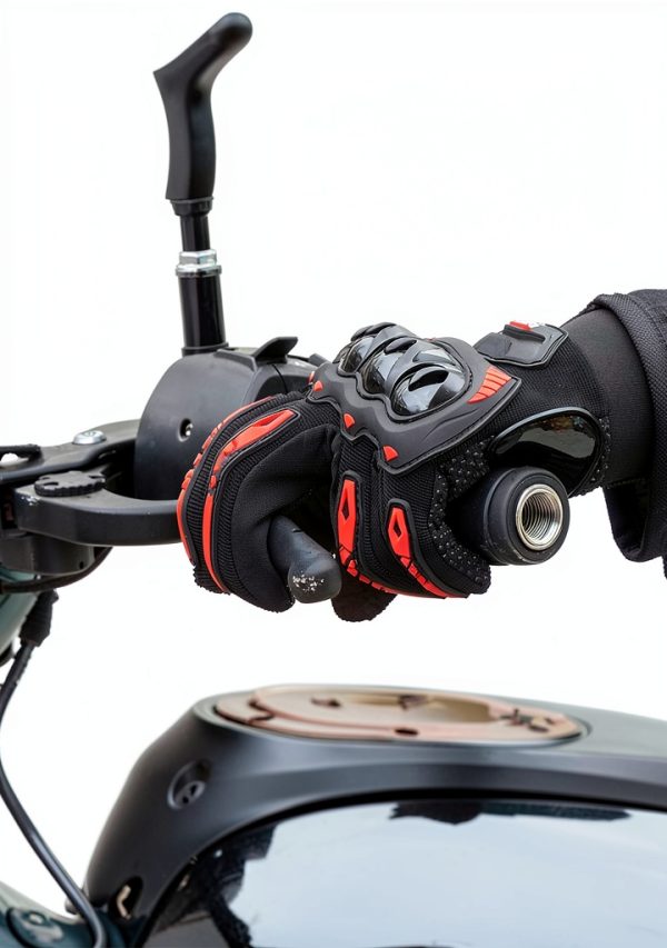 Motorcycle Gloves KEMIMOTO Touchscreen Shell Anti‑Slip Black XL-3